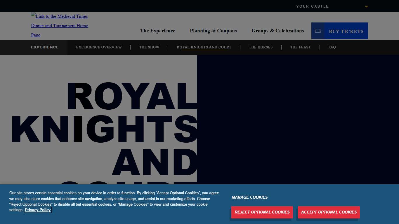 Royal Court and Knights | Medieval Times Dinner & Tournament