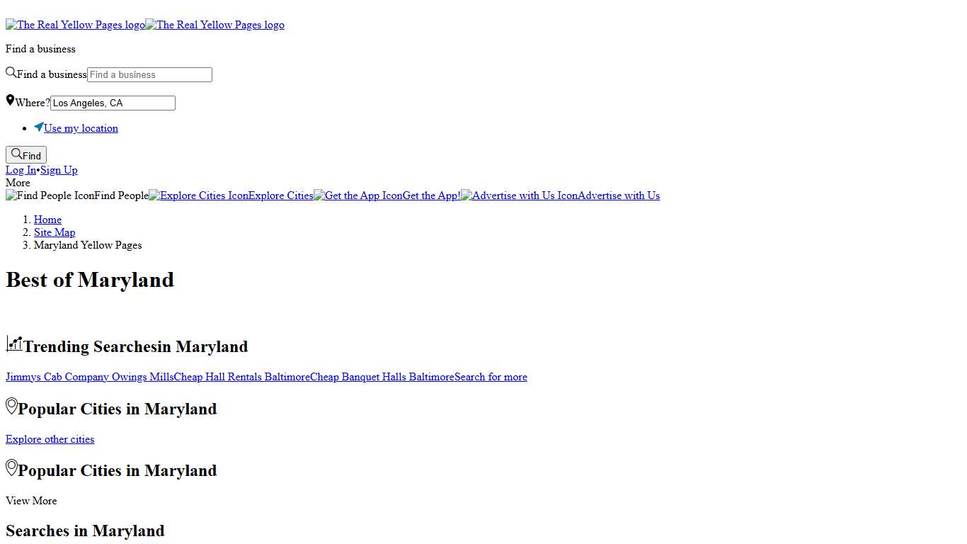 Maryland Yellow Pages